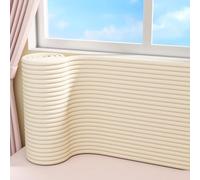 Panneaux Muraux Auto-adhésifs de 2 M de Long, en Mousse Protection NBR Anti-collision, À Coller Soi-même Sur la Tête de Lit for Chambre À Coucher(Beige)