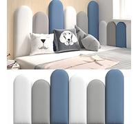 Panneaux muraux autocollants 3D - Autocollants muraux imperméables en polyuréthane doux pour décoration de chambre d'enfant, têtes de lit rembourrées réutilisables