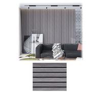 Panneaux muraux autocollants 3D imitation bois, revêtement mural en PVC autocollant for fond TV effet brique étanche, dalles de plafond(A,40x300cm)