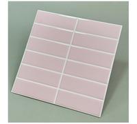 Panneaux Muraux Autocollants 3D Lot de 5 Imperméables Et Résistants Carreau Imitation Porcelaine Brillant/mat Panneau Mural 11.6"x11.6" Adaptés à La Décoration Murale Intérieure