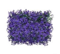 Panneaux muraux de haie artificielle, panneaux muraux de haie artificielle, toile de fond de gazon artificiel, jaune, rouge, violet, rouleau de tamisage de feuilles de lierre artificielles pour