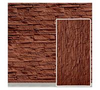 Panneaux muraux Effet Pierre, Carreaux muraux Imitation Pierre 3D, Panneaux de Briques texturés pour Murs d'accent Modernes, décoration intérieure/extérieure idéale pour balcons, Villas et c