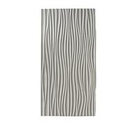 Panneaux muraux Effet Pierre, Panneaux texturés 3D Effet Vague - Carrelage Mural Moderne en polyuréthane pour Chambre et Salle de Bain, 1200 x 600 mm, Gris A, Lot de 25 - Décoration Murale é
