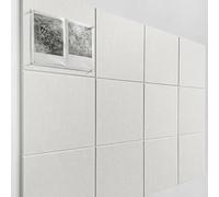 Panneaux muraux en feutre 12x12 pouces Tableau d'affichage en feutre Tableau d'affichage auto-adhésif pour bureau, école et maison 6 pièces panneaux de carreaux muraux