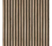 Panneaux muraux en MDF, panneaux acoustiques, décoration intérieure, stickers muraux, matériau 3D MDF / 1 pièce = 0,54 m² / 1 pièce = 90 cm x 60 cm x 1 cm / 1 cm d'épaisseur (aspect chêne vintage)
