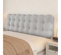 Panneaux muraux épais rembourrés pour tête de lit et oreiller de lecture 10 cm, support dorsal en mousse anti-collision, gris clair, 120 x 60 cm, idéal pour le confort et la sécurité de chevet