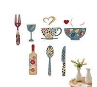 Panneaux muraux pour décoration maison Ensemble décoratif 2D tasse à café