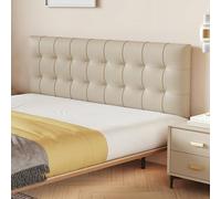 Panneaux muraux pour tête de lit tapissés - Auto-adhésifs - Coussins de chevet pour lits de 100, 120, 150, 180 cm, 5,5 cm d'épaisseur, rembourrage anti-collision, installation facile