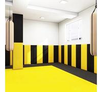 Panneaux Muraux Rembourrés - 3CM Coussin Mural Adhesif - Panneau Rembourrage Mural Anti-Collision pour Gymnase Salle de Sport - Isolation Thermique et Réduction du Bruit(Violet,30 x 70 cm)