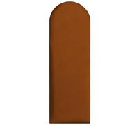 Panneaux muraux rembourrés 90x30 cm - pour un montage très facile à faire soi-même, en velours, avec rembourrage doux, couleur chocolat - tête de lit décorative pour chambre, bureau, chambre d’enfant