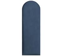 Panneaux muraux rembourrés 90x30 cm - pour un montage très facile à faire soi-même, en velours, avec rembourrage doux, couleur encre - tête de lit décorative pour chambre, bureau, chambre d’enfant