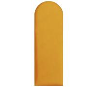Panneaux muraux rembourrés 90x30 cm - pour un montage très facile à faire soi-même, en velours, avec rembourrage doux, couleur moutarde - tête de lit décorative pour chambre, bureau, chambre d’enfant
