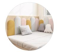 Panneaux muraux rembourrés pour tête de lit d'enfant - Design anti-collision - Convient aux lits simples et doubles
