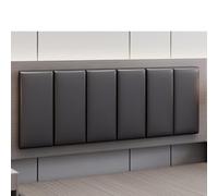 Panneaux Muraux Rembourrés,Rembourrage De Coussin Mural,Panneaux De Protection Anti-Collision Autocollants pour Tête De Lit King Size pour Chambre Coucher Et Salon 3D Insonorisés,Noir,7.8”X19.6”3pcs