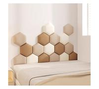 Panneaux muraux rembourrés, rembourrage mural absorbant les chocs, autocollants muraux 3D, décoration murale de tête de lit pour lit simple et double (multicolore - 02, 120 x 70 cm)