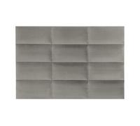 Panneaux muraux tête de lit - 180 cm - Velours - Taupe - BONTE de