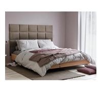 Panneaux muraux tête de lit - 200 cm - Velours - Beige - BARTEL de Pascal Morabito