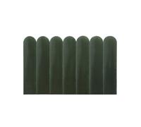 Panneaux muraux tête de lit - 210 cm - Velours - Vert - JAPI de