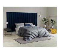Panneaux muraux tête de lit - 220 cm - Velours - Bleu - GONDA de Pascal Morabito