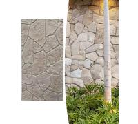 Panneaux muraux texturés 3D Imitation Pierre pour Murs extérieurs, Panneau de Fond de 60 x 120 cm, découpable, Acoustique, revêtement décoratif pour Hall d'entrée d'hôtel (Jaune, 6 pièces)