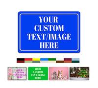 Panneaux personnalisés, panneau en aluminium personnalisé, panneau en métal personnalisé pour ajouter votre texte de conception, images et messages, plusieurs tailles pour intérieur/extérieur, 30,5 x