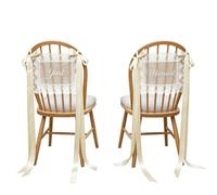 Panneaux pour chaise Mr et Mme 2 Pièces Ruban Nœud Papillon Style Vintage