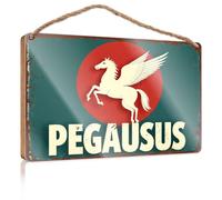 Panneaux pour cuisine Pegasus : le cheval ailé de la mythologie grecque décoration de chambre à coucher amusante (20 x 30 cm)
