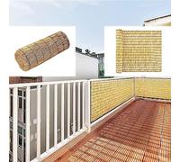 Panneaux pour terrasse, clôture d'intimité en bambou pour piscine, jardin extérieur et villa, 130 x 500 cm, durable et élégant décoration de patio