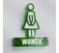 Panneaux pour toilettes unisexes, Panneau d'identification des toilettes, panneaux de salle de bains en acrylique, hommes et femmes, toilettes