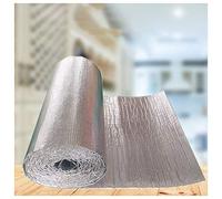 Panneaux réfléchissants thermiques à bulles en alu Film isolant réfléchissant à bulles en aluminium double couche, autocollant, 1 x (1 à 10) m(1x8m)