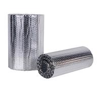 Panneaux réfléchissants thermiques à bulles en alu Rouleau de papier aluminium autocollant réfléchissant la chaleur, isolation thermique, 1 x (1 à 10) m(1x6m)