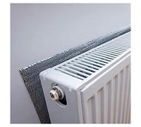 Panneaux réflecteurs pour radiateurs, Rouleau de papier bulle d'aluminium à 2 couches for isolation de radiateur, auto-adhésif, plusieurs tailles(1x7m)
