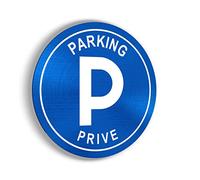 Panneaux rigides Parking privé pour Emplacement Parking - Application sur Poteau, Mur, Porte de Garage - Ultra résistant - Aluminium (Pas PVC) - 20 cm …