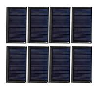 Panneaux solaires miniatures 30 mA, 5 V, lot de 8, cellules solaires en silicium polycristallin pour projets DIY, petits panneaux de chargeur solaire avec revêtement époxy pour