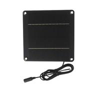 Panneaux Solaires - Panneau Solaire De L'arrière-cour 24W 12V | Impermièrement Avec Un Port De 5521 Cc Pour Lampe De Porche Patio Extérieur Jardin Camping Caméras De Sécurité