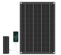 Panneaux Solaires Portables | Power Bank Imperméable 10W | Chargeur Solaire Portable - pour Camping, Randonnée, Voyage en Plein Air, Charge de Téléphone, Ventilateur, Lampe, Batterie