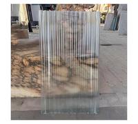 Panneaux Toiture Frp Transparen 1mm Très Polyvalent Revêtement de Toit Ondulé Tuiles en Plastique Abris pour Voitures Jardins(4pieces,0.9x0.5m/2.95x1.64ft)