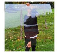 Panneaux Toiture Résistant Aux Chocs Panneaux d'éclairage Naturel Fibre Verre Polycarbonate Plaques Jardins, Balcons(1.22x10m/4x32.8ft)