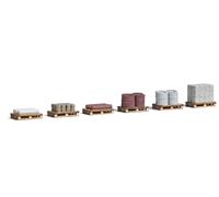 Panneaux (X6) Avec Matériaux De Construction OO/HO Gauge Busch 1813