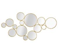 Mauro Ferretti – Panneau mural Miroirs ronds 100 cm en métal doré