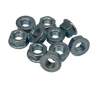 Pannenklöpper M7 Lot de 10 écrous de blocage hexagonaux galvanisés Argenté