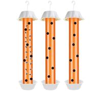 Panngu Lot de 3 Grands pièges à Mouches pour l'intérieur et l'extérieur - avec Bandes adhésives - Défense Contre Les moustiques et Les Fruits - À Poser et à Suspendre