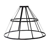 Pannier Jupon de style victorien pour femme avec cages, F-noir 2 cerceaux, taille unique