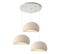 PANNN Suspension Wabi-Sabi Créatif Lampe À Suspension Moderne E27 Trois Lumières De Table À Manger Japanese Luminaire En Forme De Nid D'oiseau Pour Salle À Manger Chambre Salon Cuisine Îlot Brun(A1)