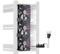 PANO-MOUNTS Ventilateur de ventilation à double mode avec vis magnétiques et vitesse réglable - Idéal pour la circulation de l'air humide, le refroidissement électronique et les plates-formes de
