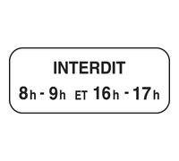 Panonceau complémentaire stationnement arrêt 700x200 Ecolign M6f cl2 - NADIA SIGNALISATION - PNC700200E2M6f