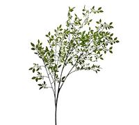 Panonw Lot de 2 branches de bambou artificielles vivant comme avec des feuilles vertes en plastique à haute tige pour arrangements floraux, vases, bouquets