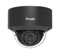 PANOOB Caméra dôme PoE Vandal 8 MP pour extérieur et intérieur avec micro, caméra IP de sécurité 4K H.265 IK10, détection de véhicule humain, vision nocturne infrarouge de 30,5 m, IP66 110 ° grand