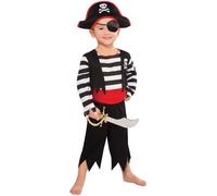 Panoplie Garçon - AMSCAN - Petit Pirate - Noir - À partir de 3 ans - 1 unité 3/4 ans
