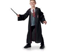 RUBIE'S Harry Potter Officiel - Déguisement et Accessoires Enfant - Taille M - 5-6 ans - Costume Robe de Sorcier, Top, Baguette et Lunettes - Pour Halloween, Carnaval - Idée Cadeau de Noël
